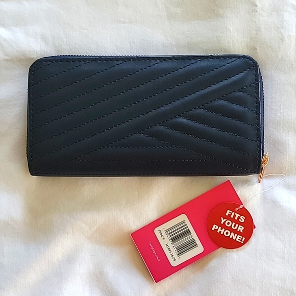 Rampage faux leather wallet, navy blue, NWT - Picture 2 of 4